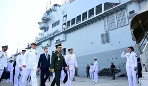 Kapal induk ITS Giuseppe Garibaldi jadi KRI Sriwijaya-100  