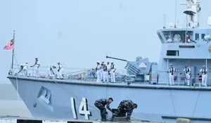 Militer Indonesia dan Malaysia patroli bersama di Selat Malaka