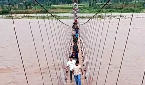TNI uji coba jembatan gantung perintis terpanjang di Aceh Tenggara