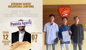 Gerakan Santri Nusantara Lampung Laporkan Dugaan Penistaan Agama ke Polda Lampung