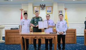Pemprov Lampung Teken NPHD Bersama Forkopimda