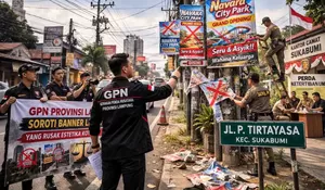 GPN Lampung Soroti Banner Navara City Park di Jalan Tirtayasa