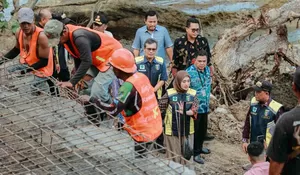 Wagub Jihan Nurlela Tinjau Progres Perbaikan Ruas Jalan Provinsi di Tanggamus