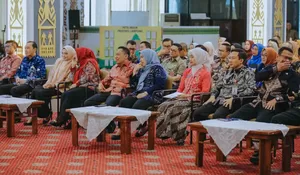 Prosesi Pelepasan Purnabakti Kepala Dinas Perkebunan Provinsi Lampung