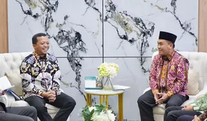 AUDIENSI DENGAN BUPATI KEMENAG KOMITMEN SINERGI MODERNISASI  BERAGAMA
