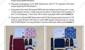 Diduga Pembelian Buku Tak Sesuai HET dan Realisasi Fiktif Capai Rp58 Juta