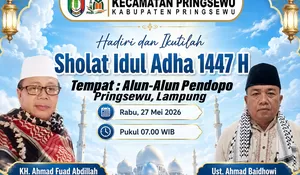 PHBI Kecamatan Pringsewu Siap Gelar Salat Idul Adha 1447 H di Pendopo Pringsewu