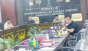 Komisi III DPRD Lampung Gelar Rapat Dengar Pendapat Bersama OPD Mitra Kerja