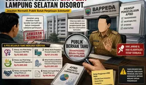 Kepala Bappeda Lampung Selatan Beri Jawaban Normatif