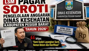 LSM PAGAR Soroti Belanja Rp3,5 Miliar Dinas Kesehatan Pesisir Barat