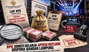 BPK Soroti Belanja Apeksi Outlook Dispora Bandar Lampung