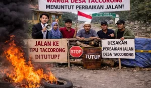 Jalan Rusak, Warga Taccorong Ancam Tutup Akses