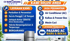 CV Laksana Tanete Hadir di Bulukumba, Solusi Servis Elektronik hingga Pemasangan AC