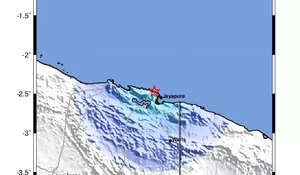 Gempa Magnitudo 4,0 Kembali Guncang Jayapura Pagi Ini