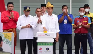 Terminal Amplas dan Tanjung Pinggir Diresmikan, Presiden: Kembangkan Transportasi Bus