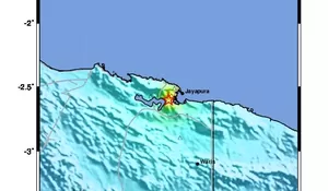 Jayapura Diguncang Gempa Magnitudo 5,2 Siang Ini