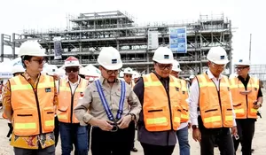 Wamendag Tinjau Pengembangan Manyar Smelter Project