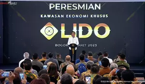 Presiden Jokowi Sebut KEK Lido,Terkoneksi Jalan Tol dan Dikelilingi Gunung