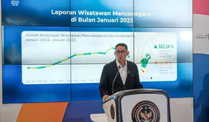 Selama Januari, Sekitar 754 Ribu Wisman Kunjungi Indonesia