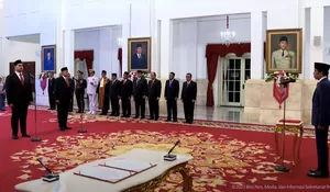 Presiden Jokowi Lantik Dito Ariotedjo Jadi Menpora
