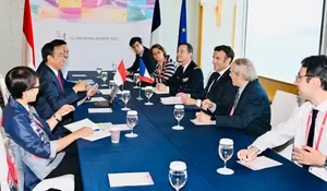 Presiden Jokowi Bahas 4 Hal Saat Bertemu Presiden Prancis