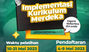 Kemenag Buka Pelatihan Online Implementasi Kurikulum Merdeka, Pendaftaran 4-9 Mei