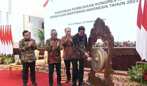 Kongres PWI, Jokowi Sebut Regulasi Transformasi Digital Harus Lebih Holistis