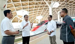 Presiden Ujicoba Kereta Cepat Jakarta-Bandung, 30 Menit Sampai