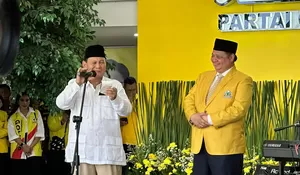 Semakin Akrab, Prabowo: Bersama Golkar Saya Nyaman