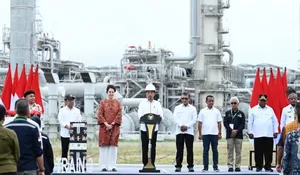 Jokowi Sebut Nilai Investasi PSN Tangguh Train 3 di Teluk Bintuni Rp72,45 Triliun