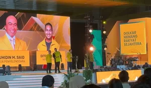 Puncak HUT Partai Golkar, Muhidin : Partai Senior dan Junior