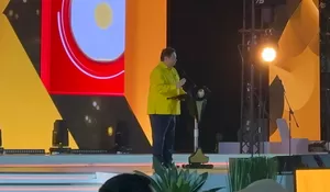 Airlangga Hartarto Kutuk Keras Konflik Israel-Palestina di HUT Golkar