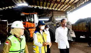 Jokowi Cek Proses Pengolahan Sampah Terpadu RDF Cilacap