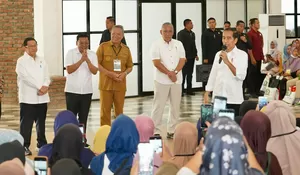 Presiden Pastikan Bantuan Pangan Beras di Tangsel Bergulir