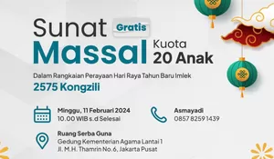 Sunat Massal Warnai Semarak Imlek 2575 Kongzili