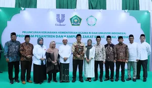 Kemenag dan Unilever Kerja Sama Program Pesantren dan Kampung Zakat Sehat