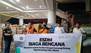 Tim ESDM Siaga Bencana Diturunkan ke Lokasi Bencana Gunung Ruang