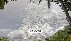 Gunung Ruang Meletus, Bandara Sam Ratulangi Ditutup Sementara