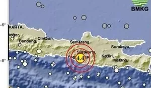 Gempa Magnitudo 4,4 Guncang Bantul, Getaran Terasa hingga Solo