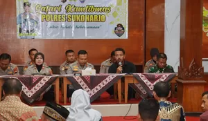 Kapolres Sukoharjo Gelar Safari Kamtibmas di Bendosari, Serap Aspirasi Warga Jelang Ramadan