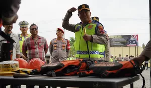 Usai Dua Kali Gempa, Kapolres Sukoharjo Pimpin Apel Kesiapsiagaan Bencana