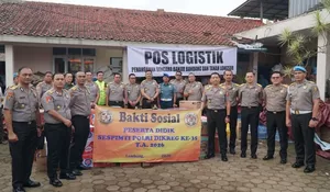 Serdik Sespimti Polri Dikreg ke-35 Salurkan Bantuan untuk Korban Longsor di Cisarua