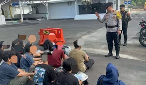 Respon Keluhan Warga! Tim Sparta Polresta Solo Tertibkan Motor Berknalpot Brong di Joglo, 16 Remaja Diamankan
