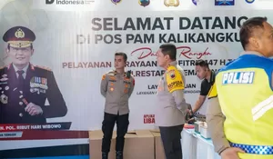 Cek Kesiapan Arus Mudik, Kapolda Jateng Pantau Posko Gerbang Tol Kalikangkung