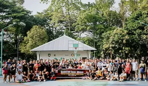 Hangat dan Solid, Komunitas Basket Solo Bersatu di Basketan Halal Bihalal