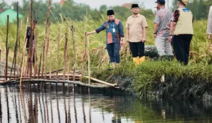 Cek Tanggul Jebol di Pekalongan, Ahmad Luthfi Pastikan Penanganan dan Normalisasi Sungai Bremi