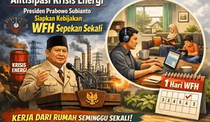 Antisipasi Krisis Energi, Presiden Prabowo Subianto Siapkan Kebijakan WFH Sepekan Sekali
