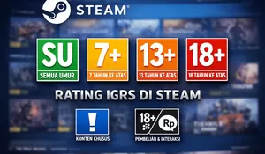 Kemkomdigi Klarifikasi Rating IGRS di Steam, Belum Terverifikasi Resmi