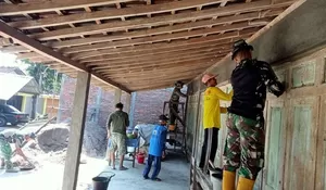 TMMD Sragen Bedah Rumah Warga, RTLH di Desa Puro Mulai Dibangun