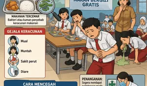 Puluhan Siswa Keracunan MBG, BGN Hentikan Operasional Dapur Pondok Kelapa